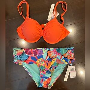 Bleu Rod Beattie bikini top and sarong bottom NWT size 6 - Price Firm